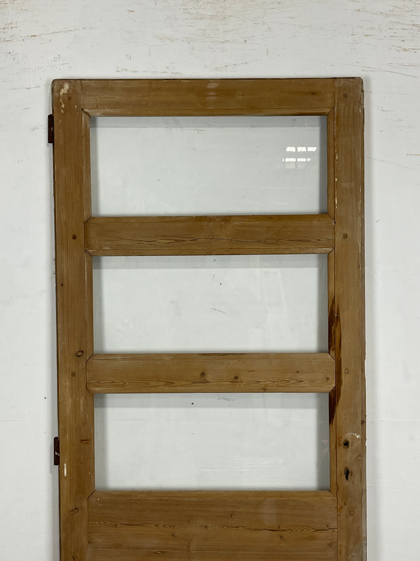 Antique French Panel Door with Glass  (84 x 32.25) N172