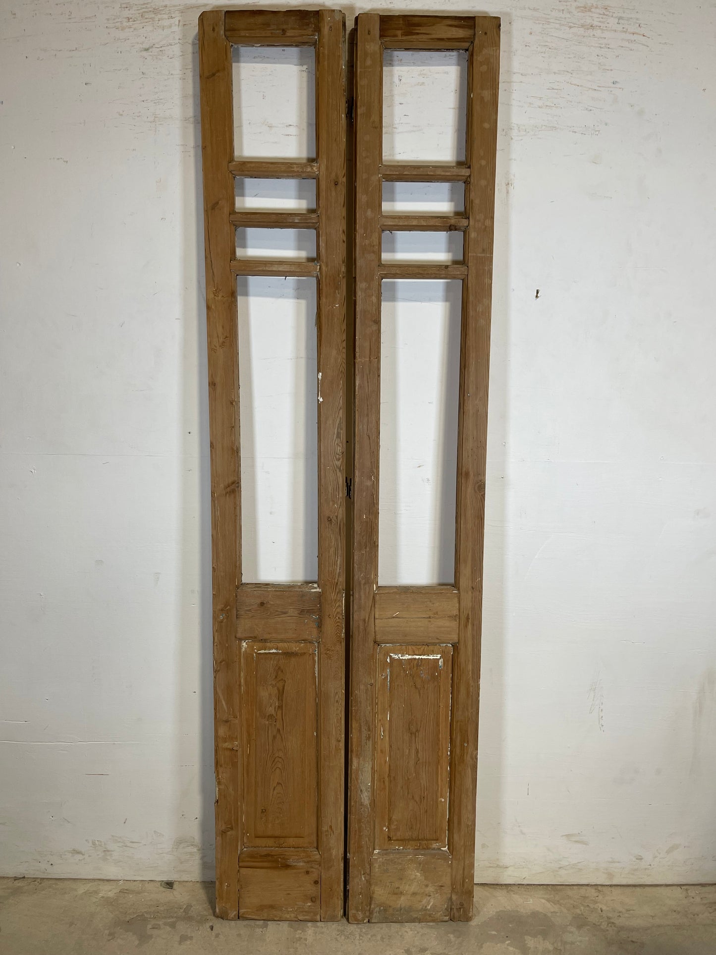 Antique French Panel Doors with glass  (88.5x26)  K325