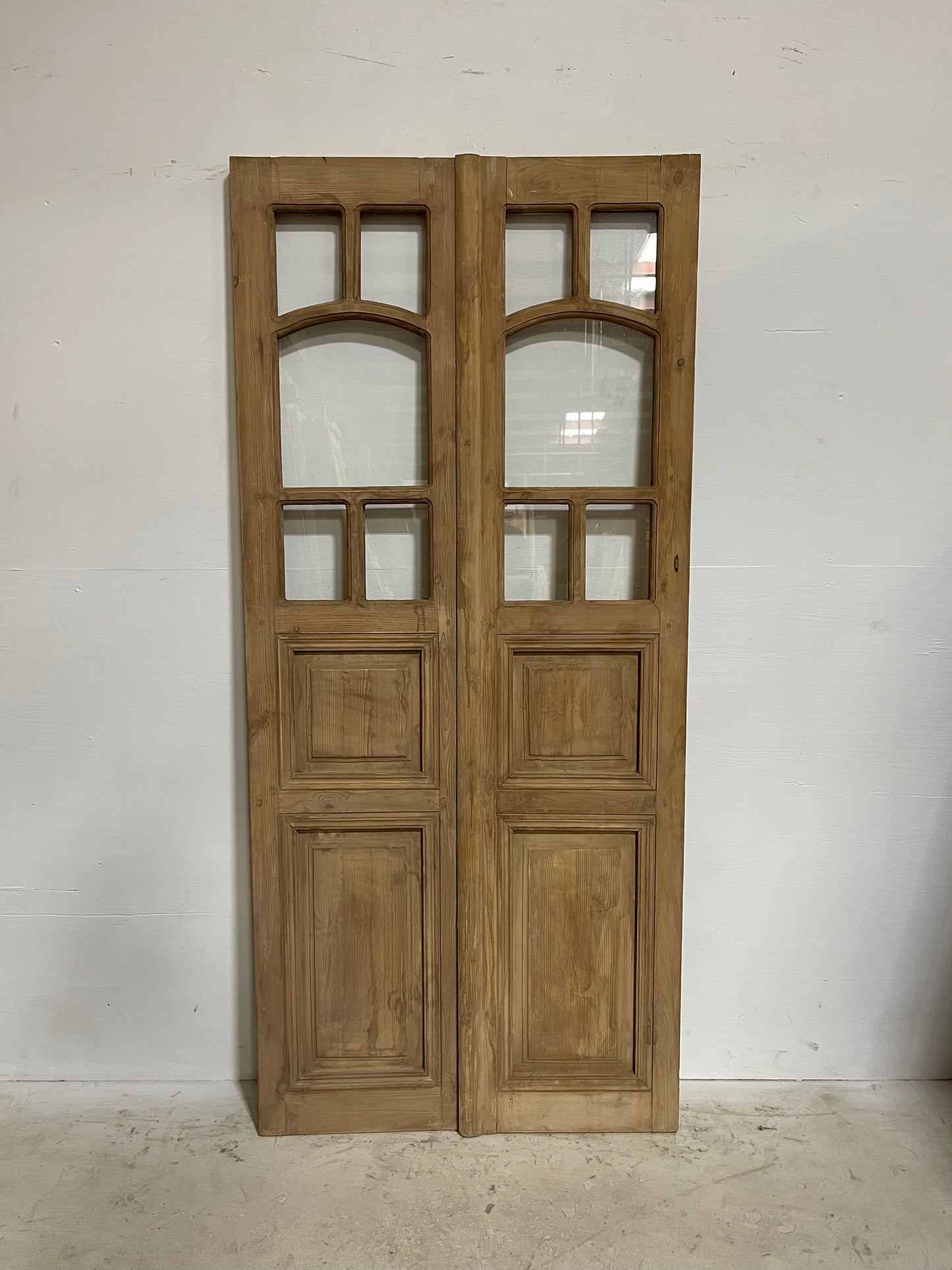 French Panel door with Glass (80x36) J303