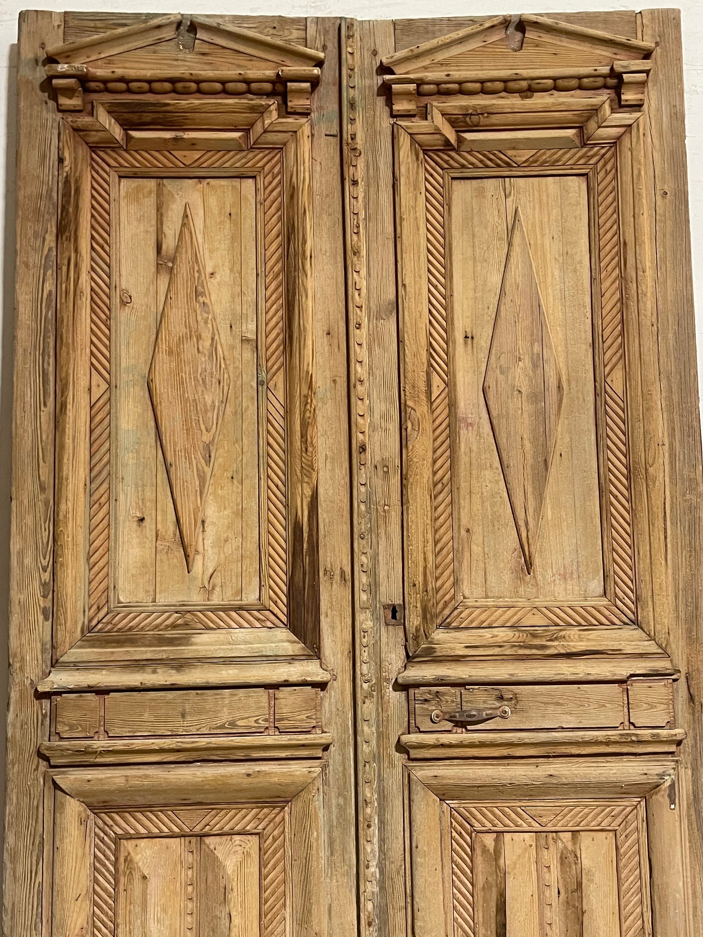 Antique  French Panel Door with Carving  (99.5x56) L003