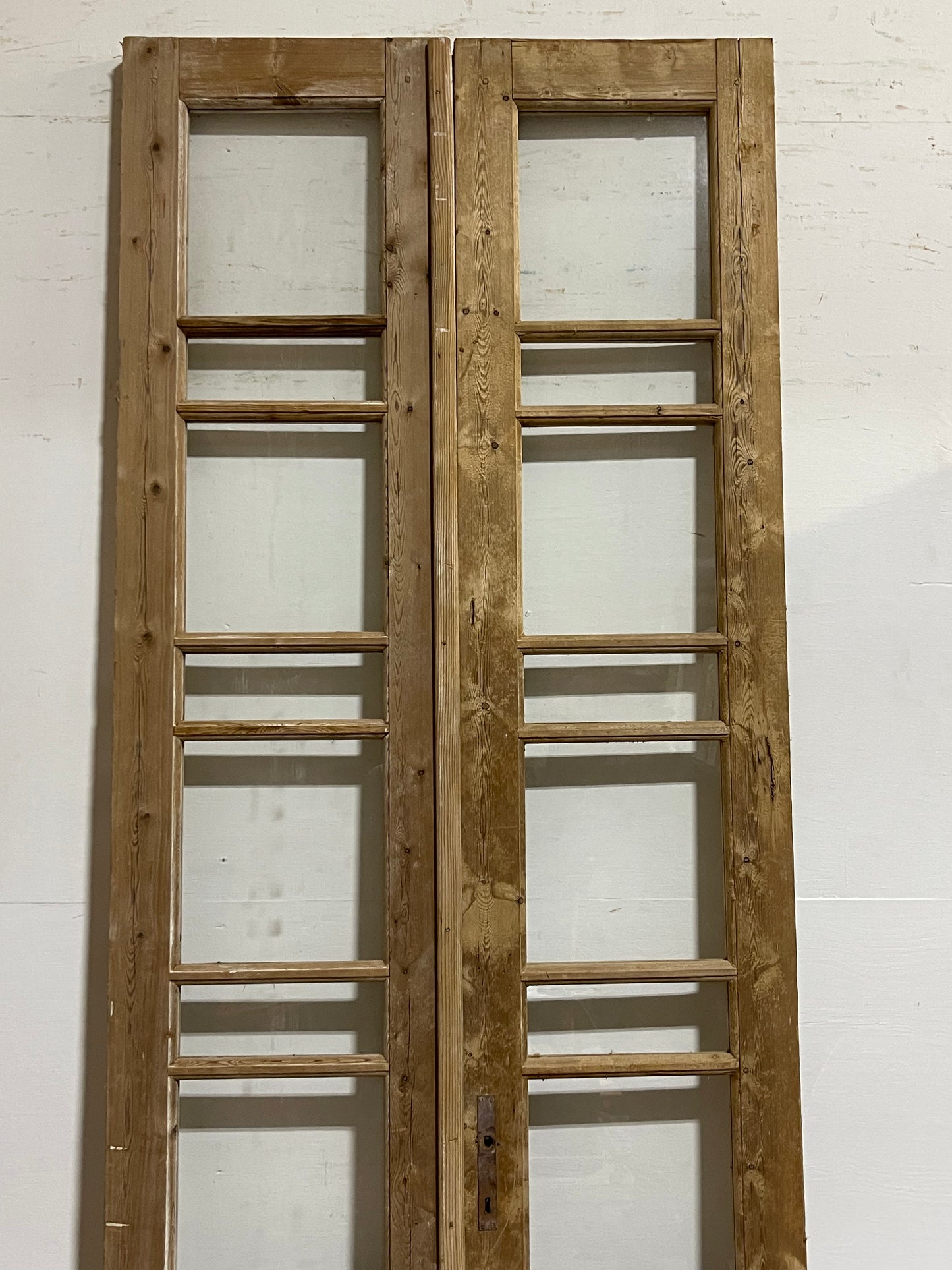 Antique French Panel Doors with glass (100x39.25) J305