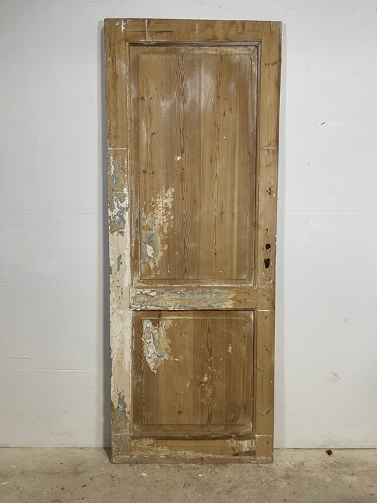 Antique French Panel Door   (82x31.25) L342