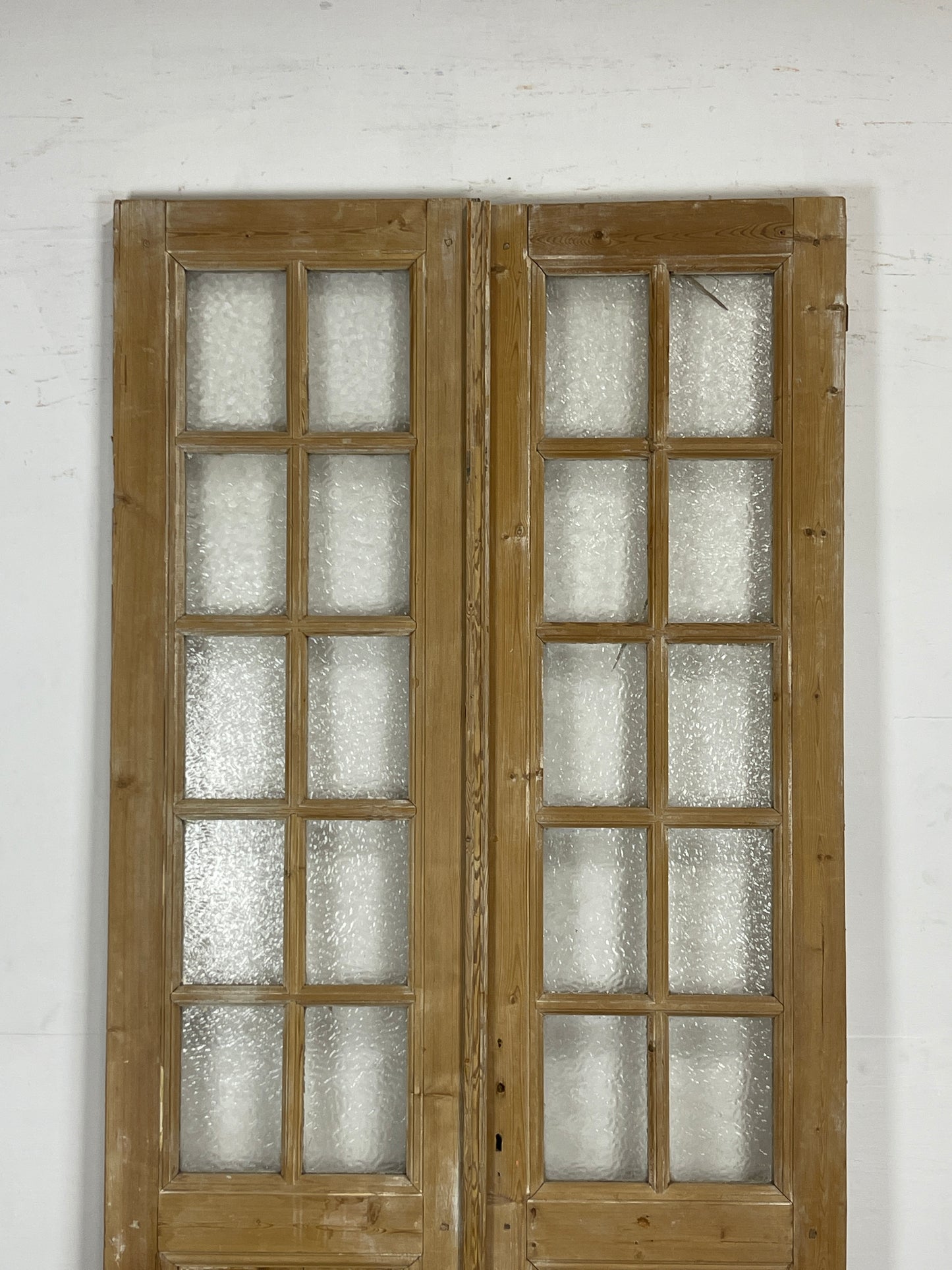 Antique French Panel Doors with Glass   (97.25 x 43)   N029