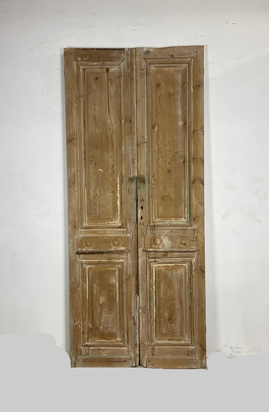 Antique French panel Doors  (99.25 x 42.5)  N013