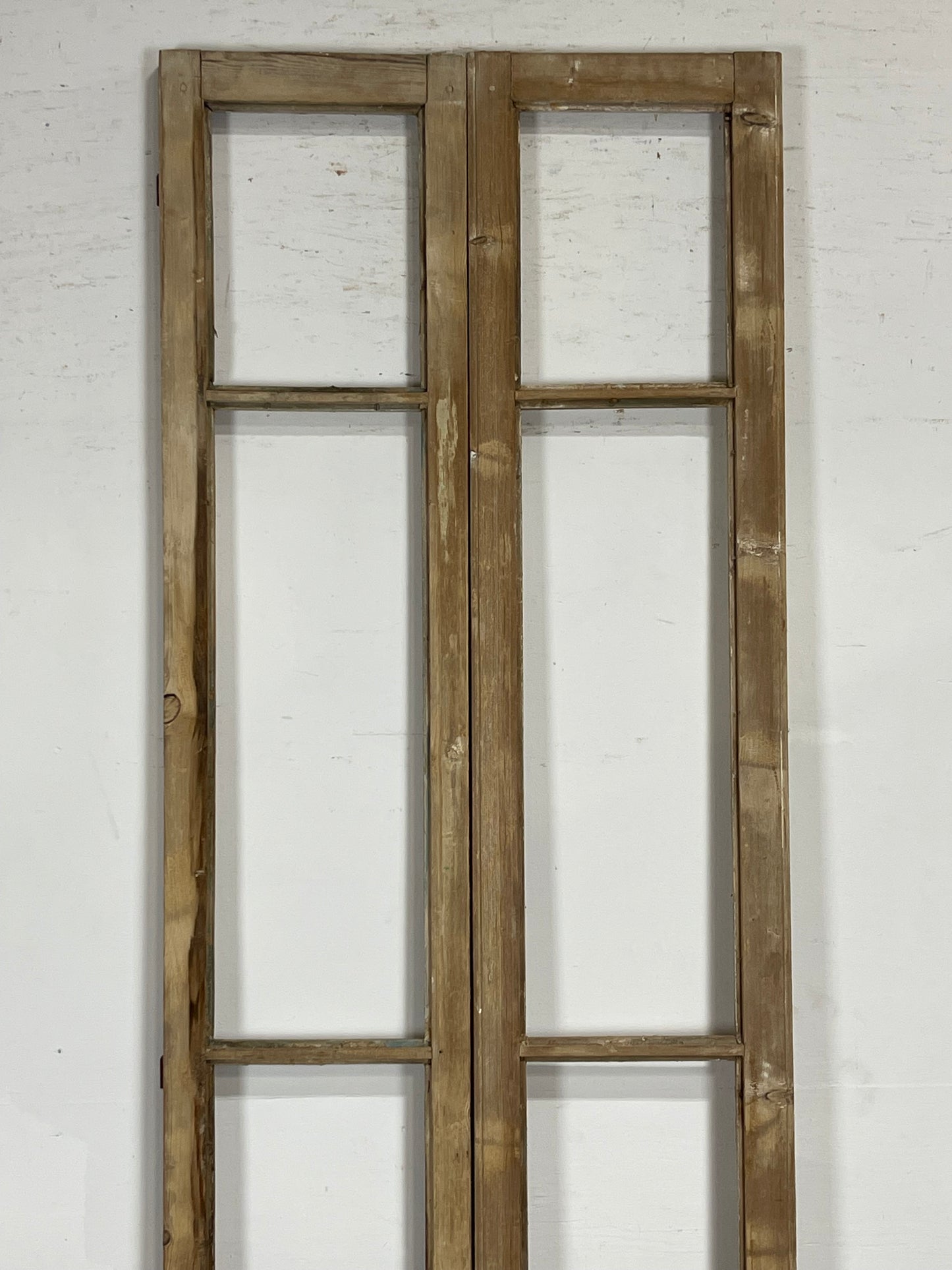 Antique  French Panel Doors with glass (96.75x29)   M076