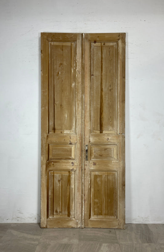 Antique French panel Doors  (99.25 x 43.25)   N101