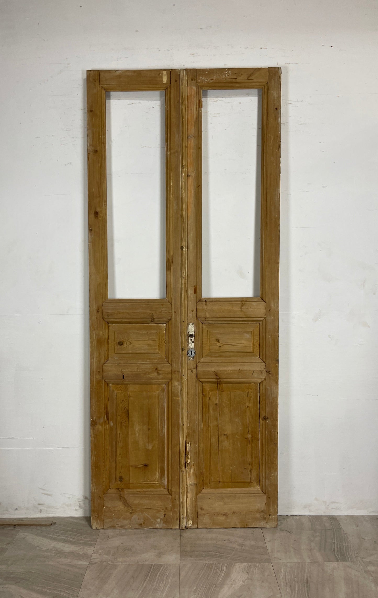 Antique French Panel Doors without Glass   (101.25 x 42)   N042