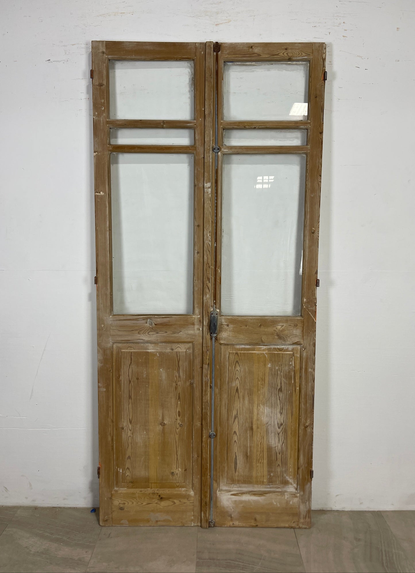 Antique French panel doors with Glass (87.5 x 39.5) O90