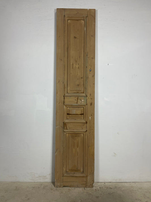 Antique French panel door (93x20.5) L381