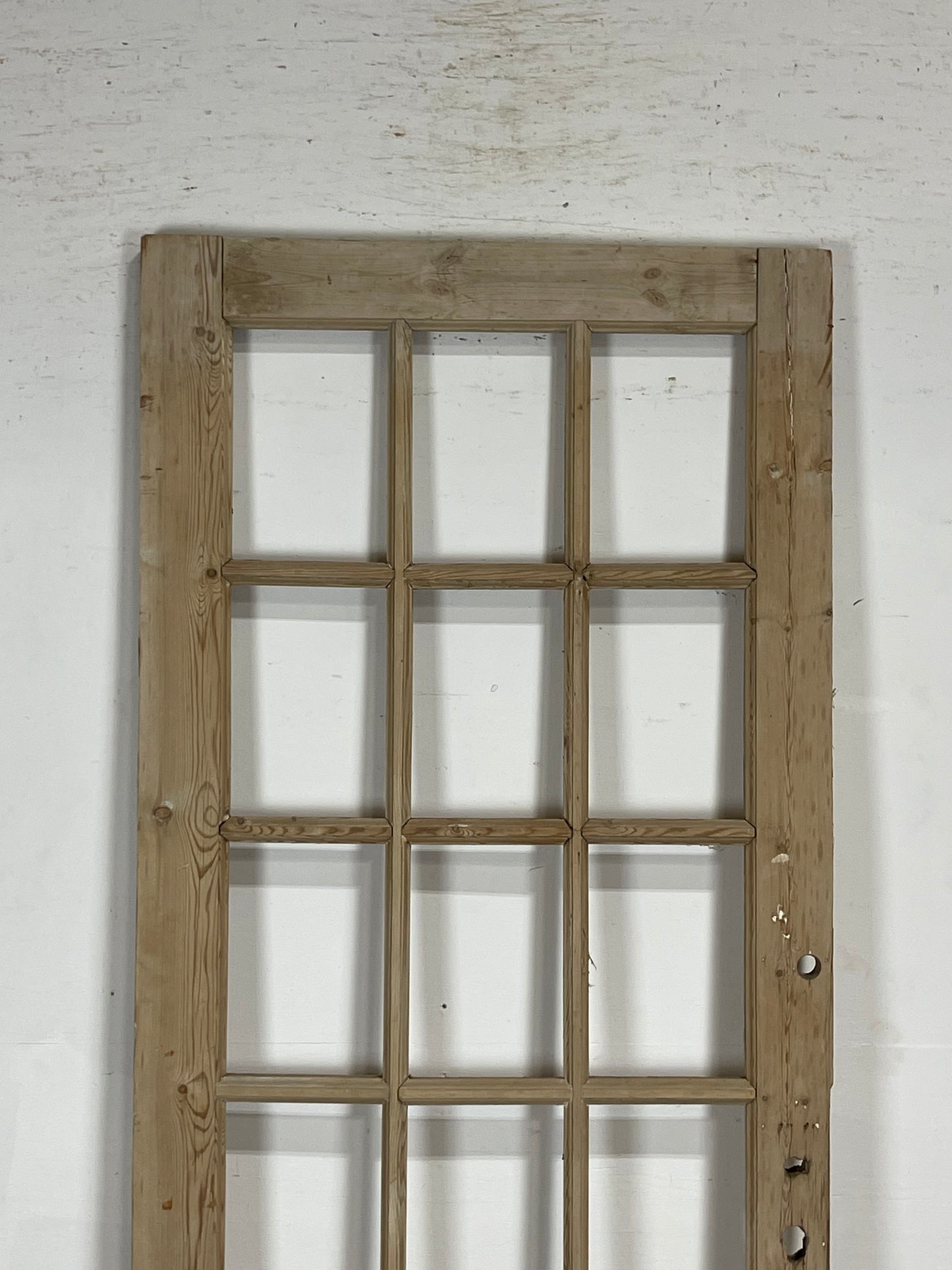 Antique French Panel Door with Glass  (86.5x32.5) M201