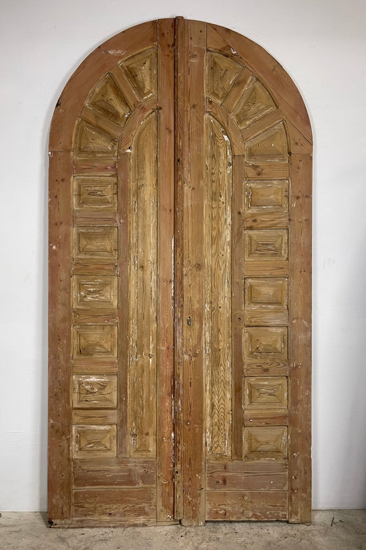 Antique  French Panel Doors with Carving  (113x59) M005