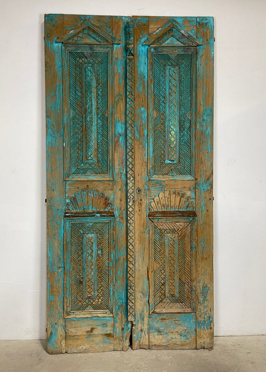 Antique  French Panel Doors with Carving  (102 x 51.5) M016