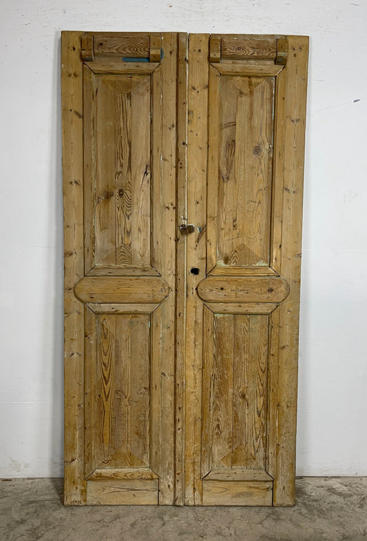 Antique  French Panel Doors with Carving  (88  x 44) M047