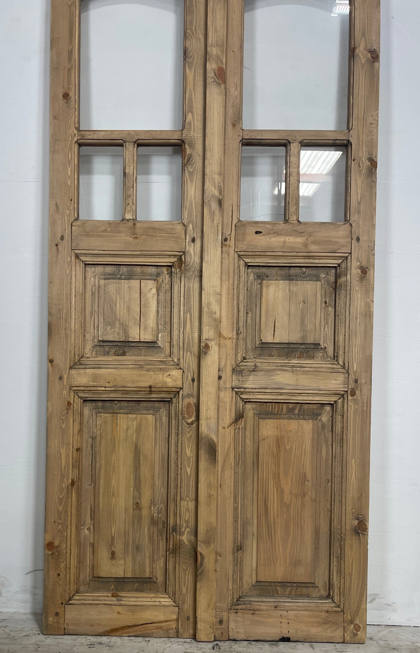 French Panel door with glass  (79.75 x 33.25) N020