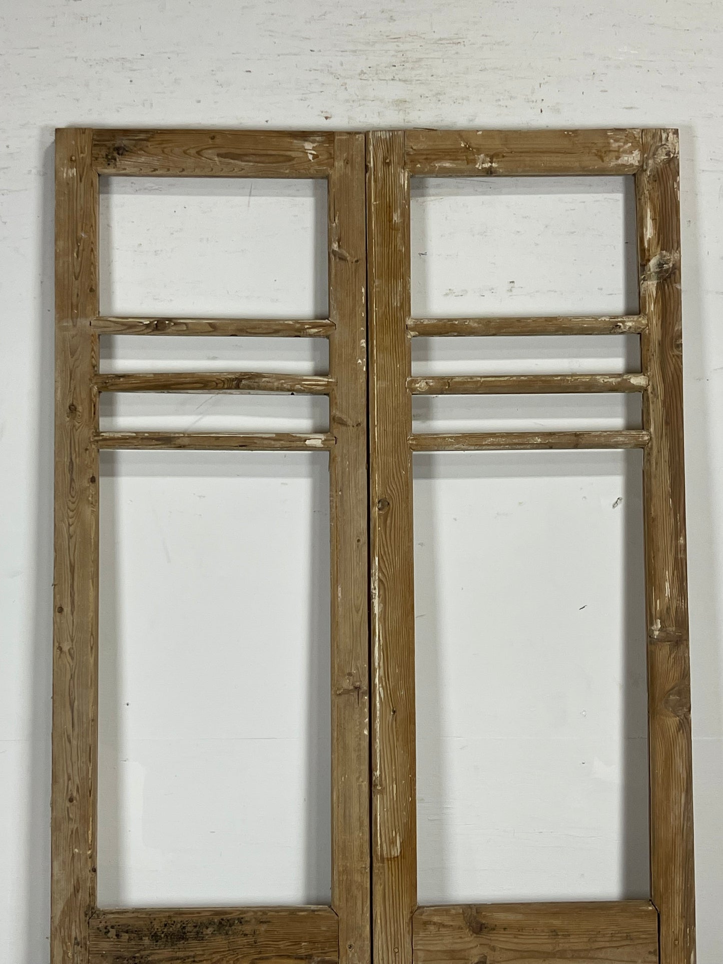 Antique  French Panel Doors with glass (90.75x43.25)   M103