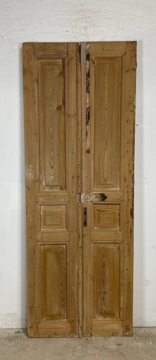 Antique French panel Doors (88.25 x 32.75) M165