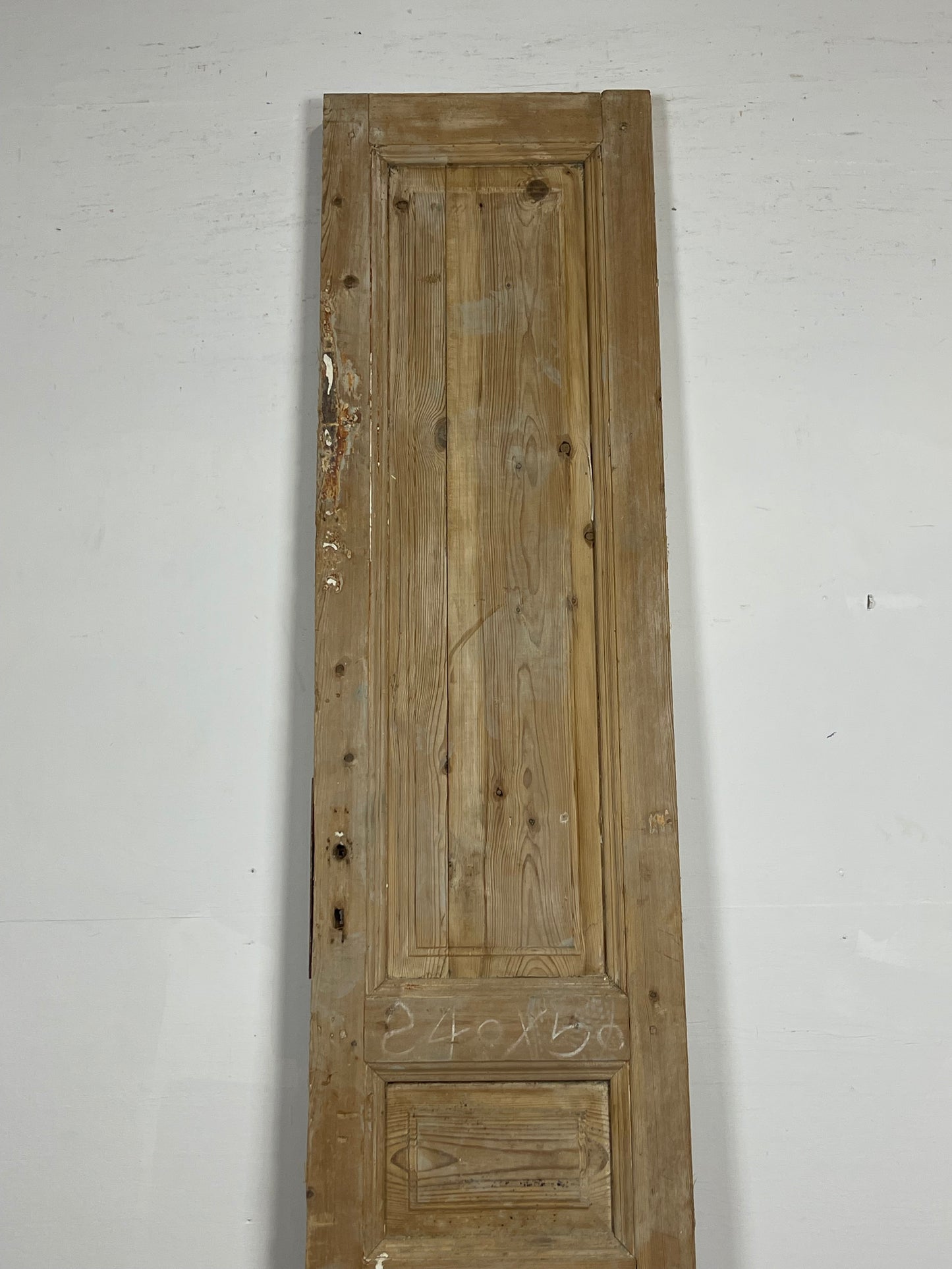 Antique French Panel Door with Glass  (95x19.25) L383