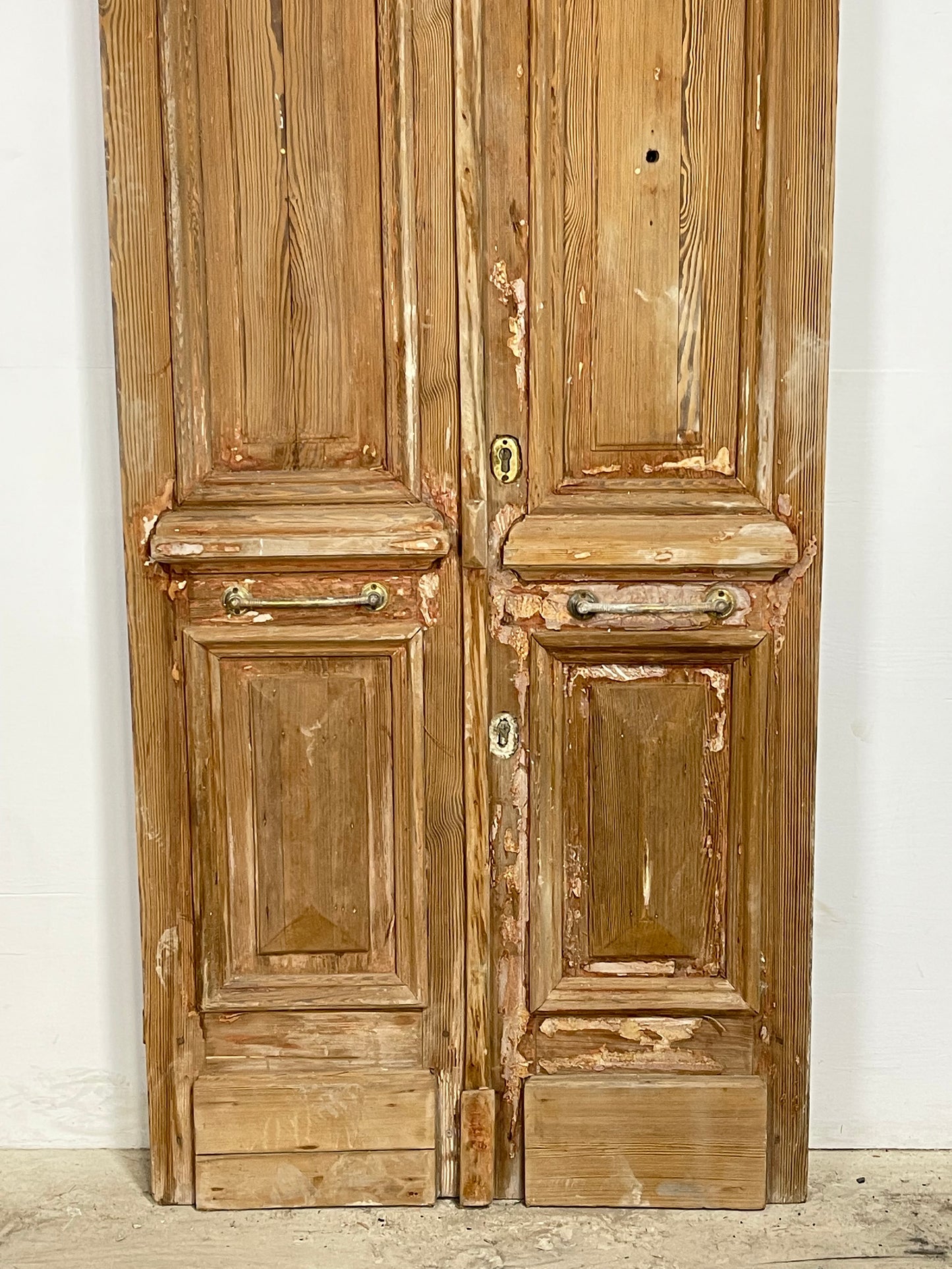 Antique  French Panel Doors with Carving  (120.5 x 38.5) M022