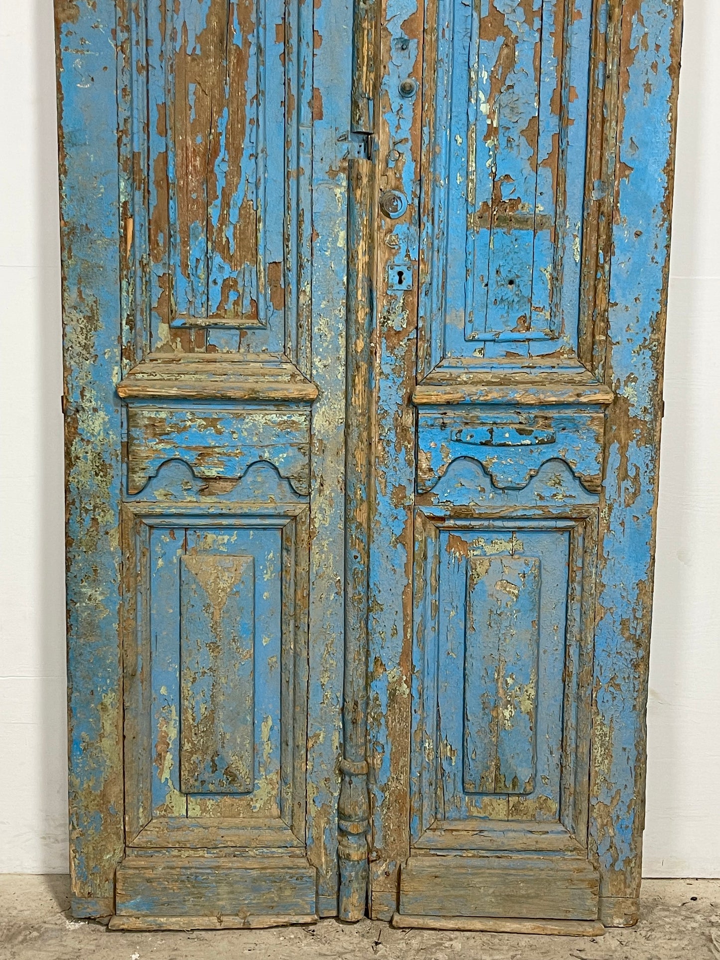 Antique  French Panel Doors with Carving  (97.25 x 42.25) M024