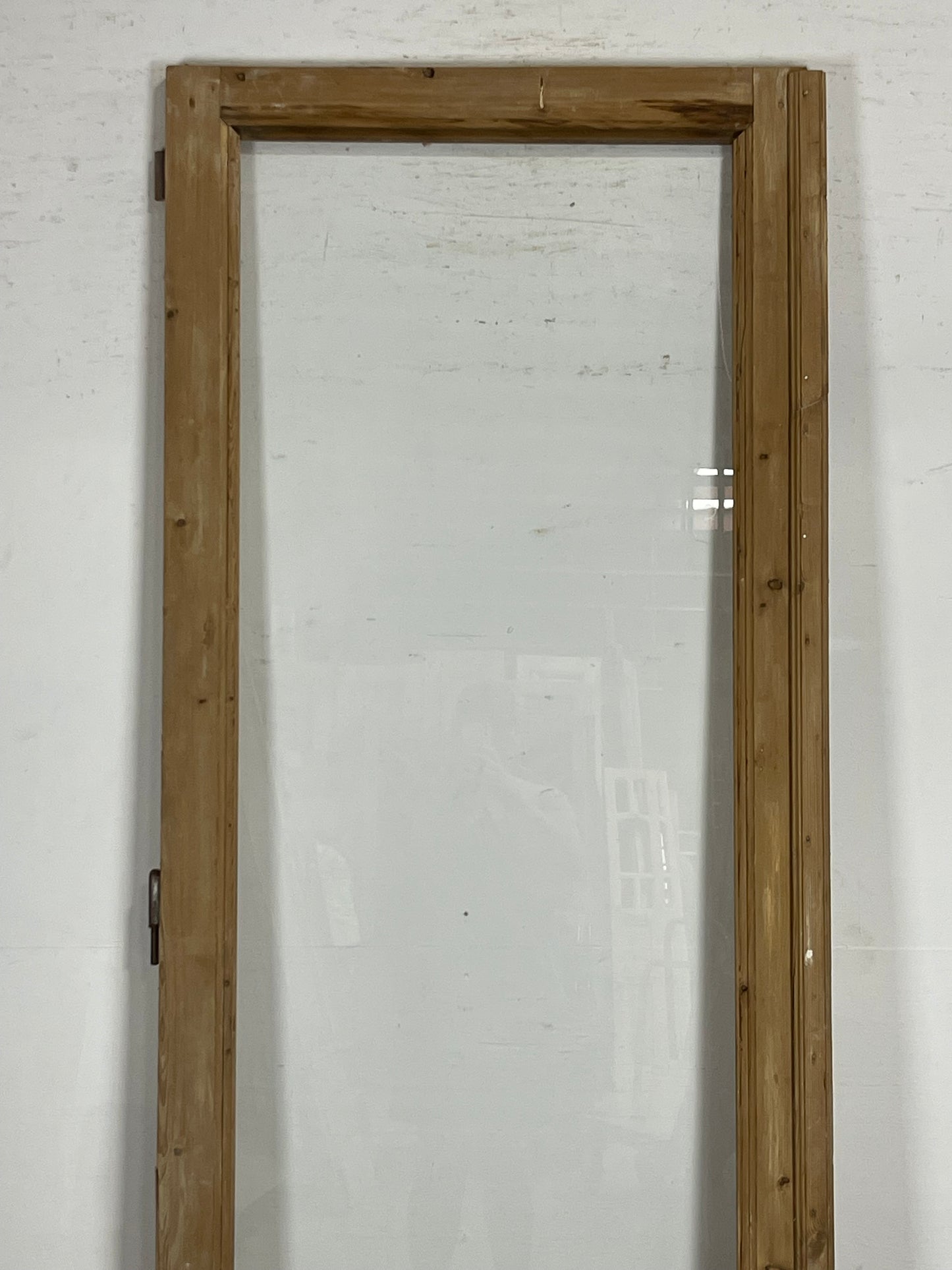 Antique  French Panel Door with glass (95.25 x 34.25)   M099