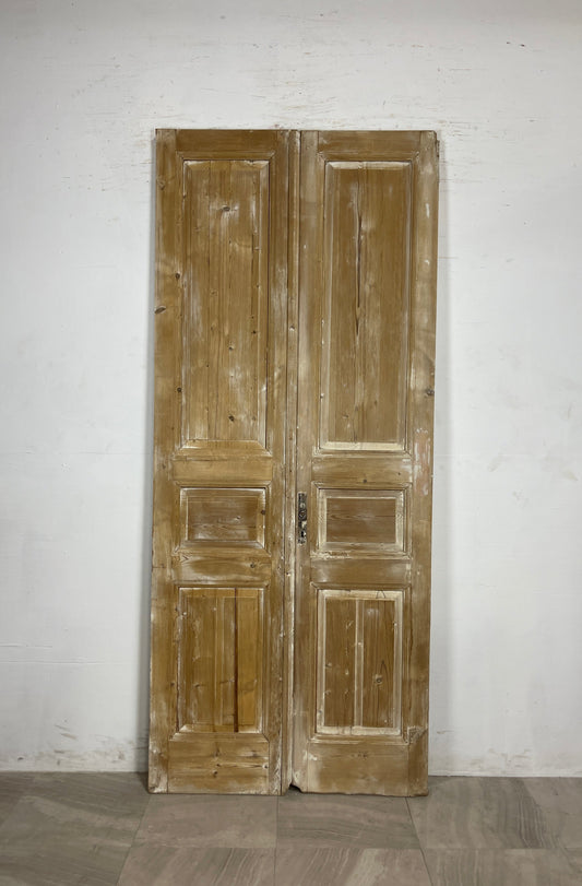 Antique French panel Doors   (93.5 x 39.75)  N099