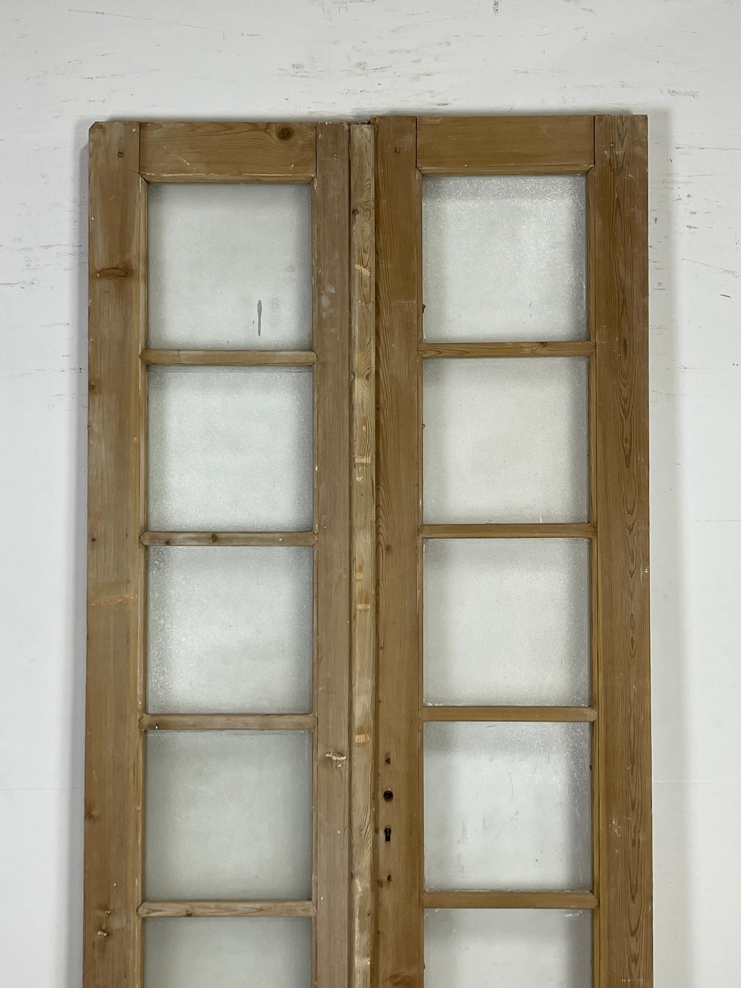 Antique French panel doors with Glass (96.5 x 40.5) O85