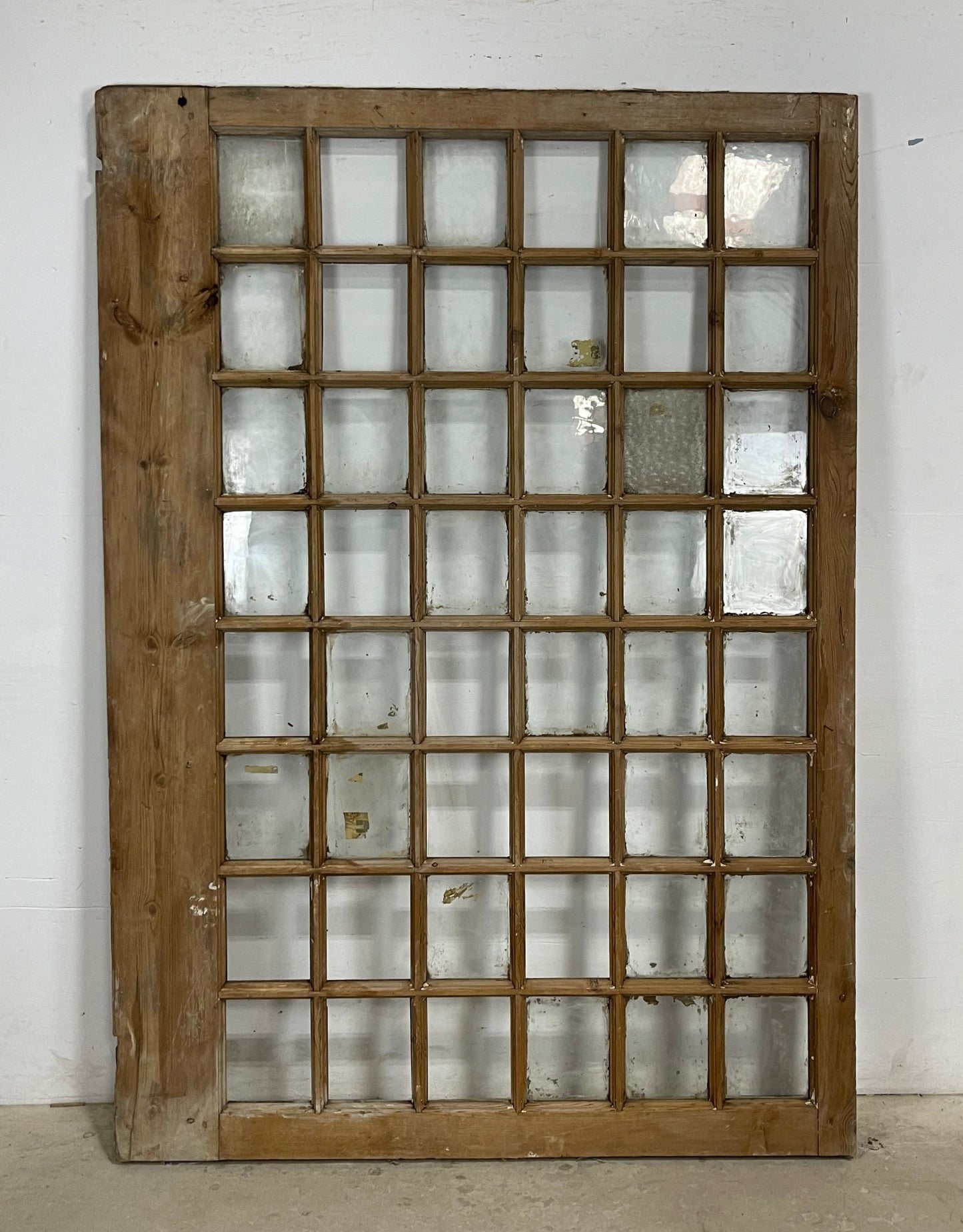 Antique French Panel Door with Glass  (80x55) M196