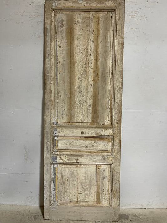 Antique French panel door (94.25x33.25) K808