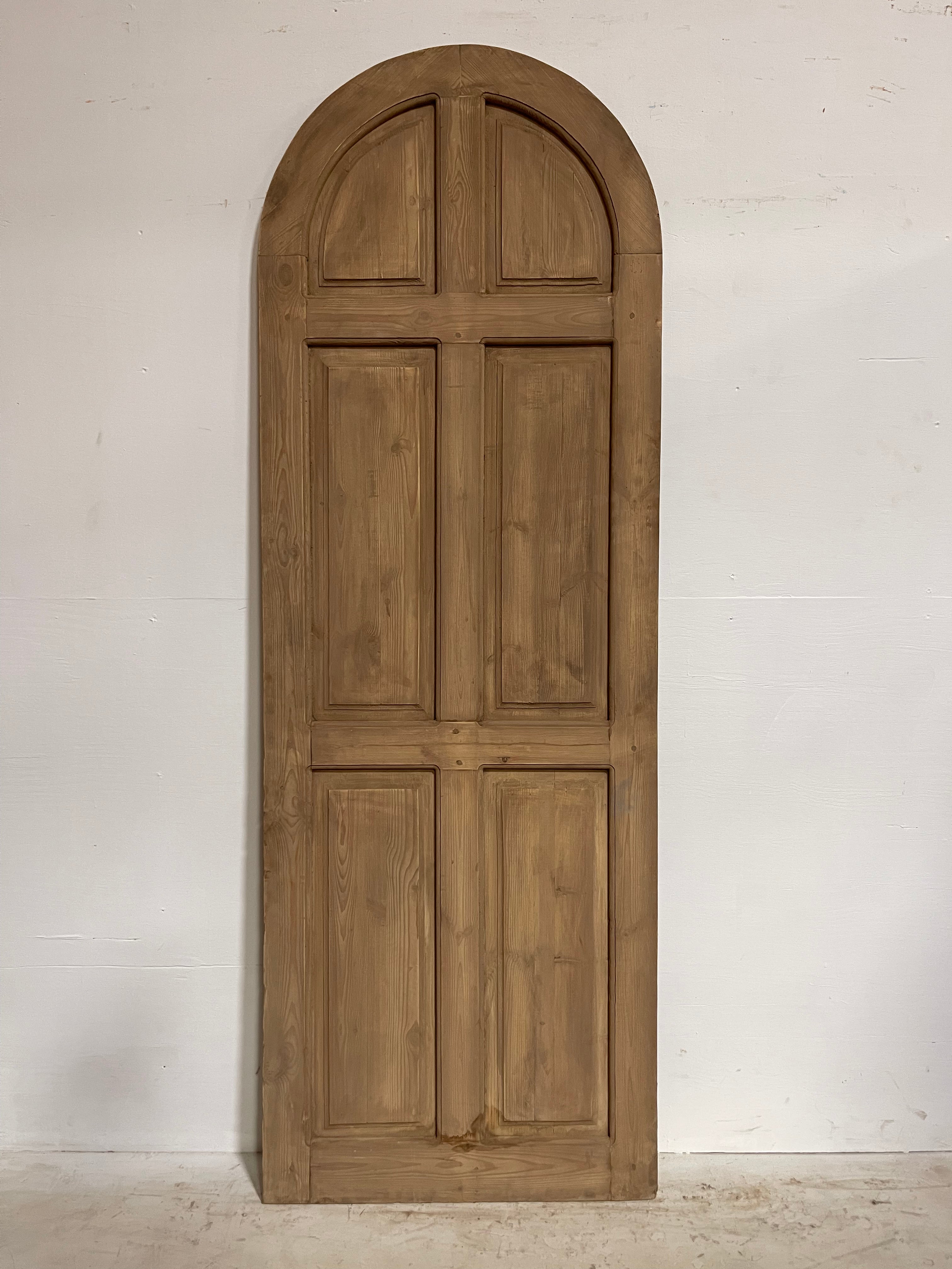 French panel door arched 90x31.5 J603 Antiques Vintage Texas