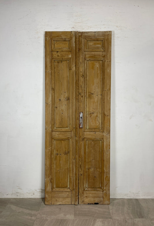 Antique French panel Doors  (92x35)  N091