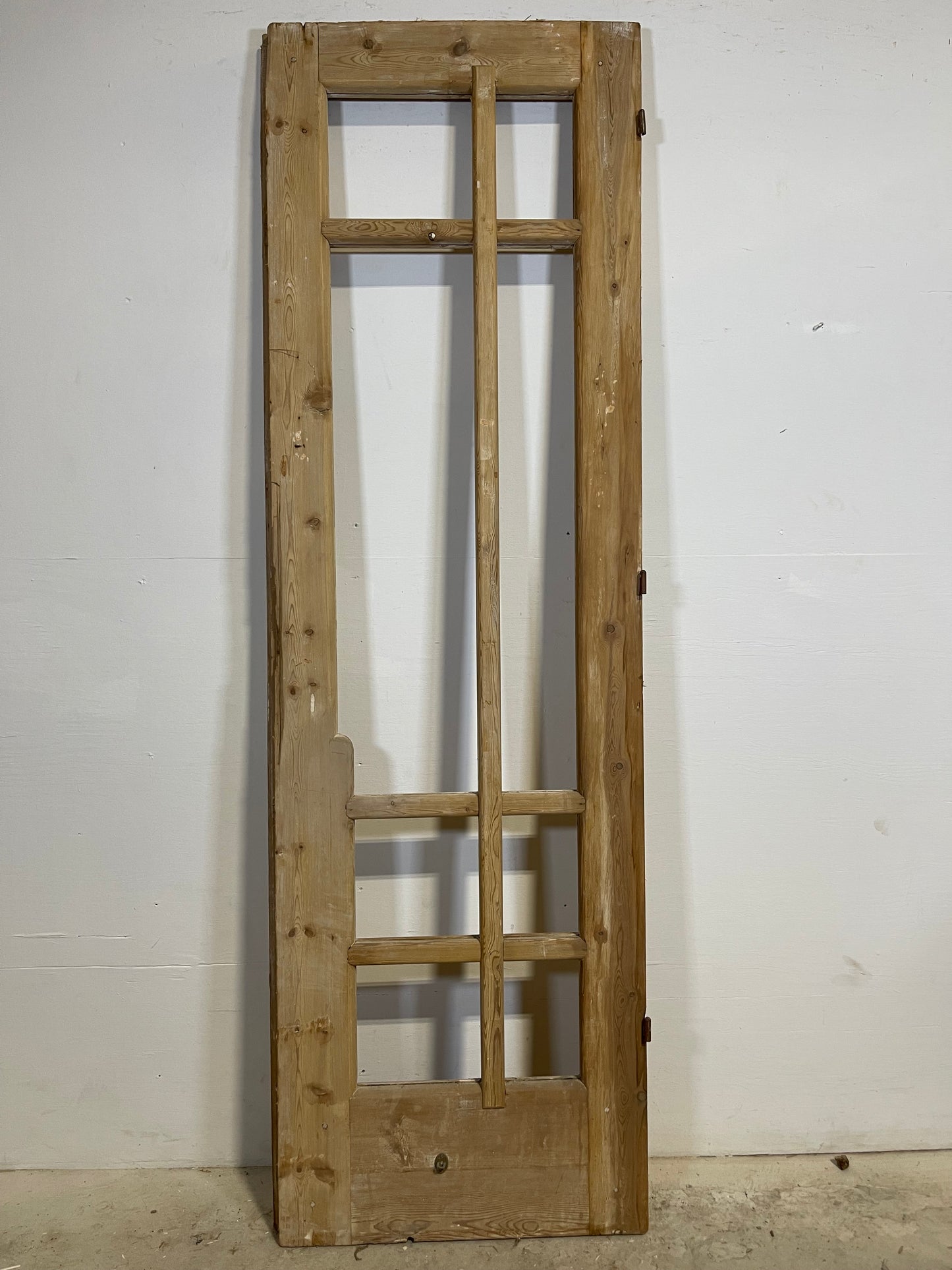Antique French Panel Door with no Glass  (85x26.5) L339