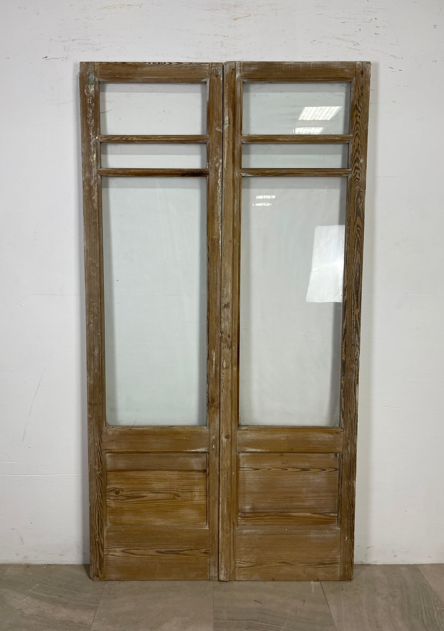 Antique French panel doors with Glass (83.75 x 44.5) O97