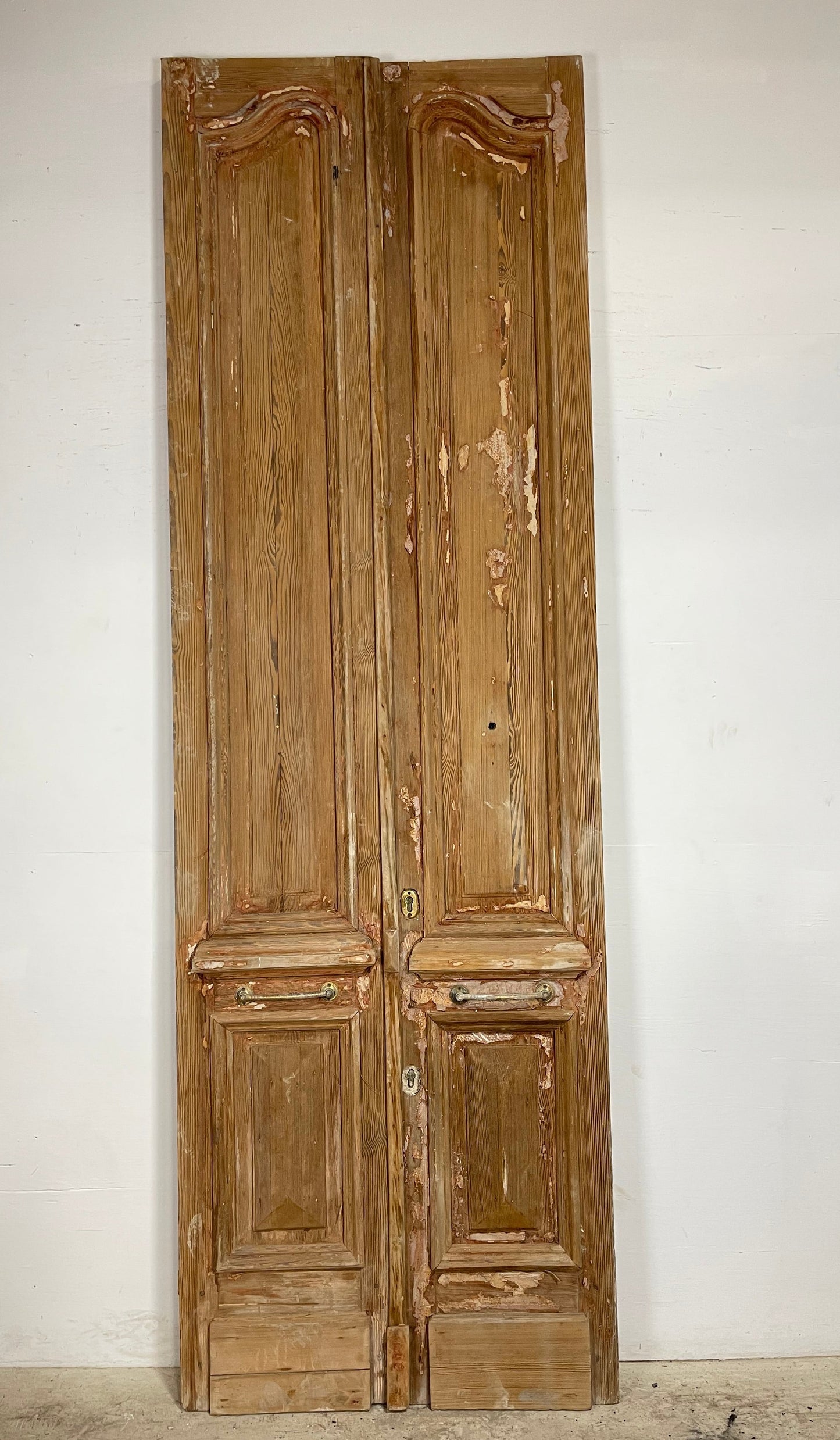 Antique  French Panel Doors with Carving  (120.5 x 38.5) M022