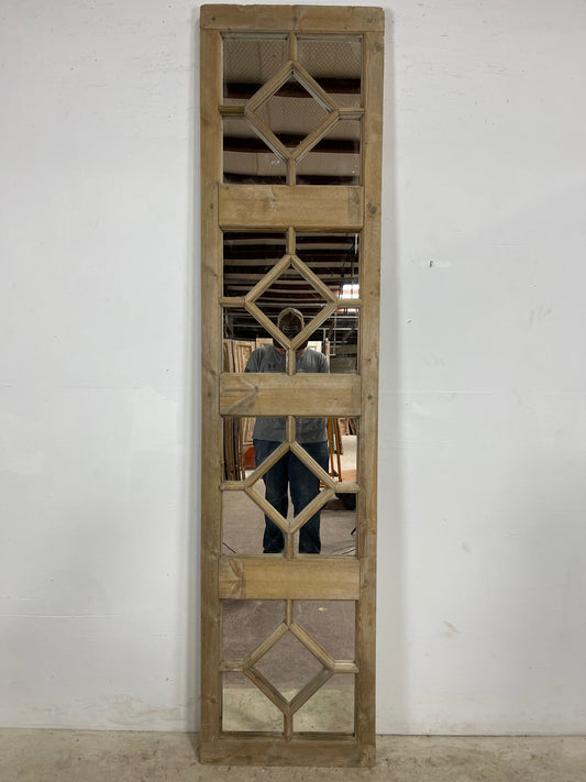 Antique French window with mirror (95.25x 22.5)   L390