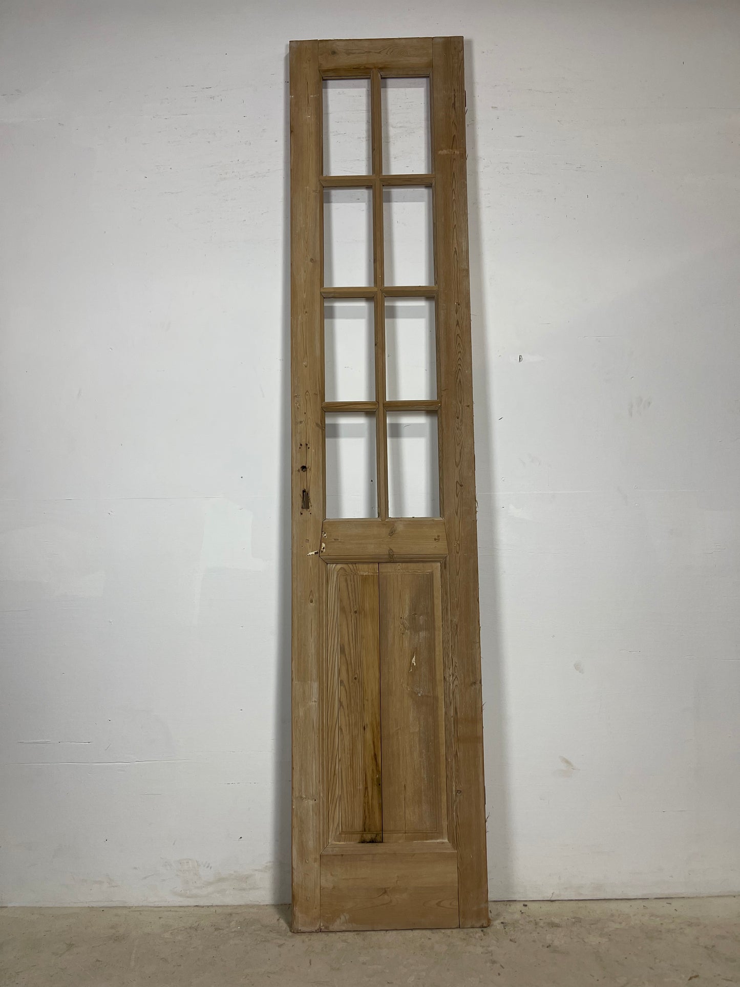 Antique French Panel Door with Glass  (104x21.5) L386