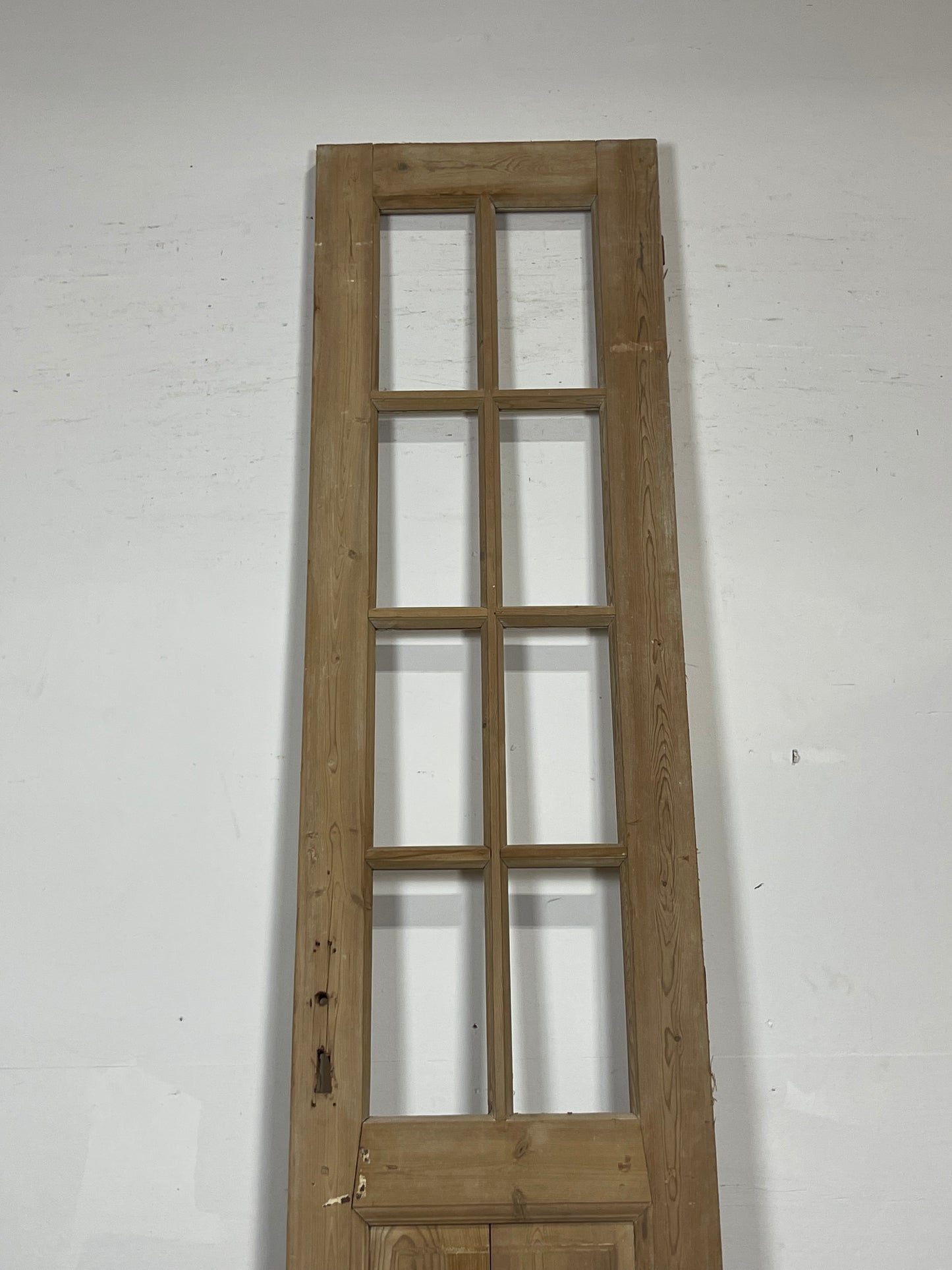 Antique French Panel Door with Glass  (104x21.5) L386