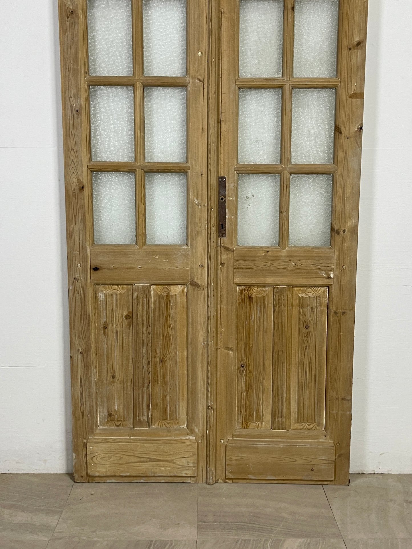 Antique French panel doors with Glass (93 x 40) O89