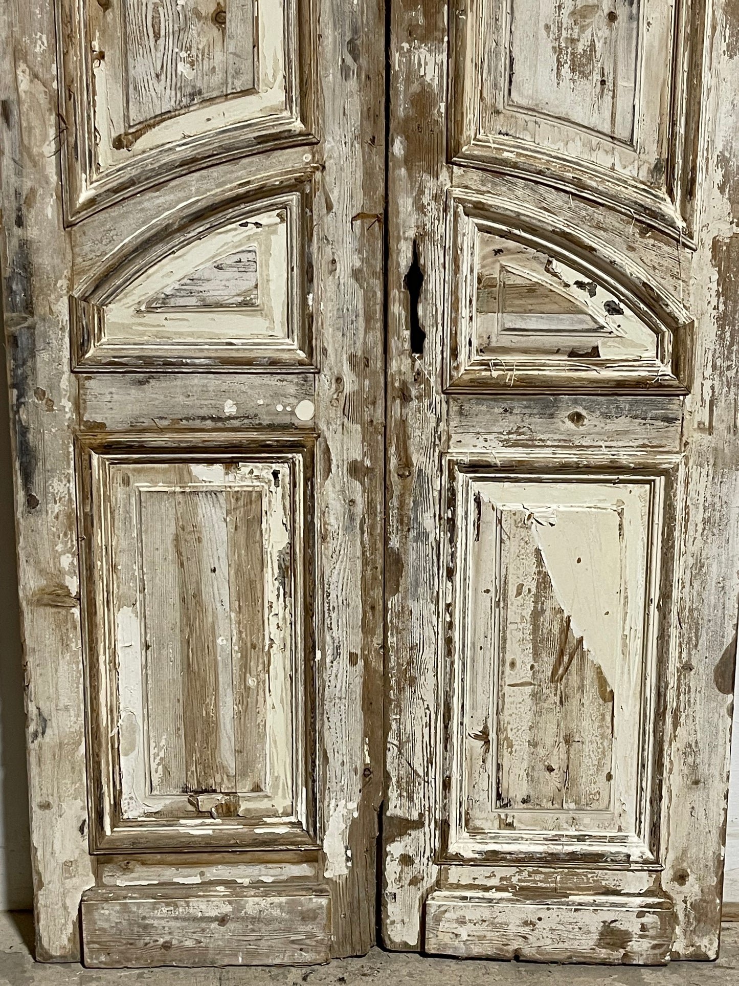 Antique  French Panel Door with Carving  (103x43.5) L005