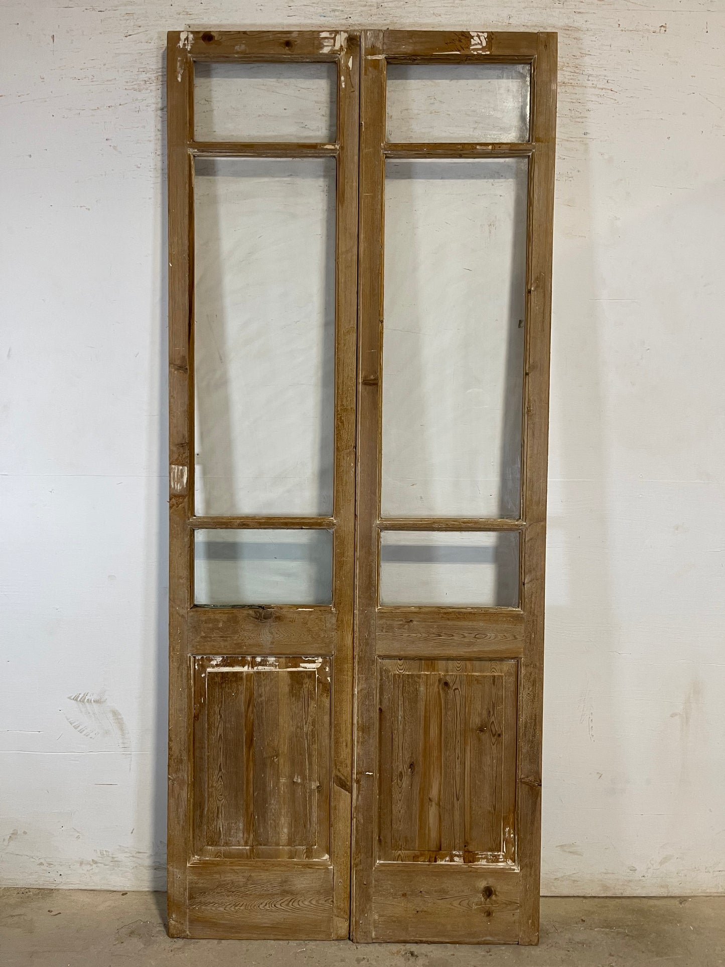 Copy of Antique French panel doors with glass (93x38.75) L189 not found