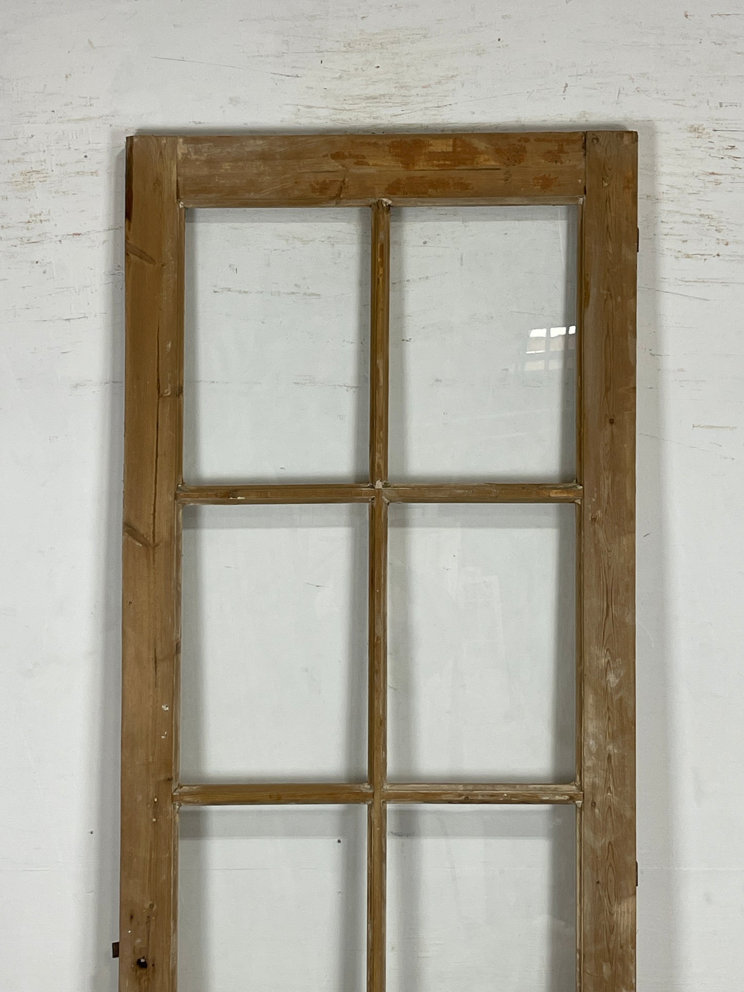 Antique French Panel Door with Glass  (94.75 x 32) N165