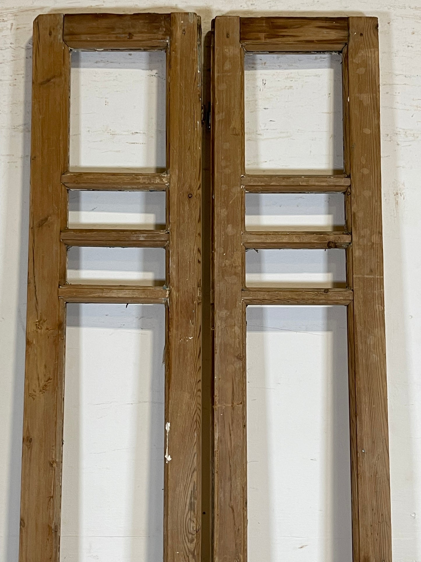 Antique French Panel Doors with glass  (88.5x26)  K325