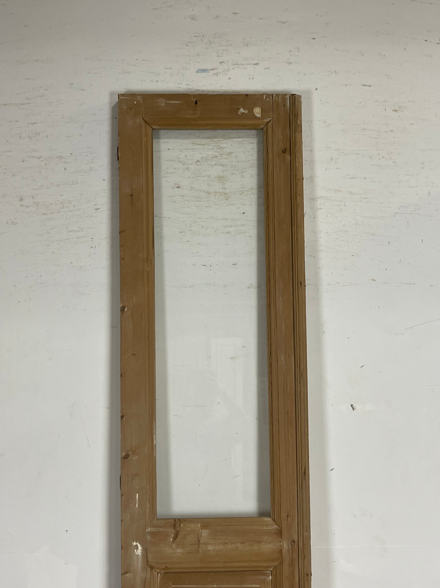 Antique French Panel Door with Glass  (102.5 x 21.5) M270