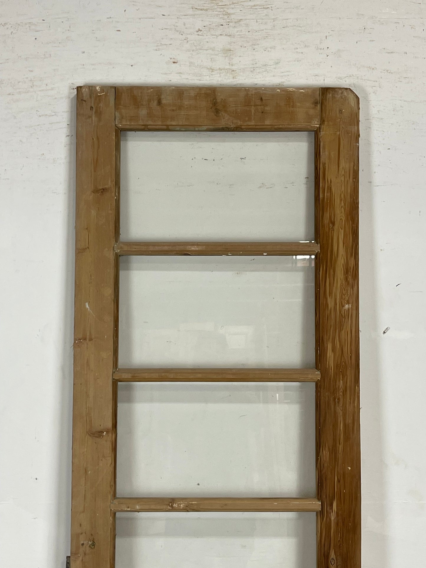 Antique French Panel Door with Glass  (89 x 27.25) M231