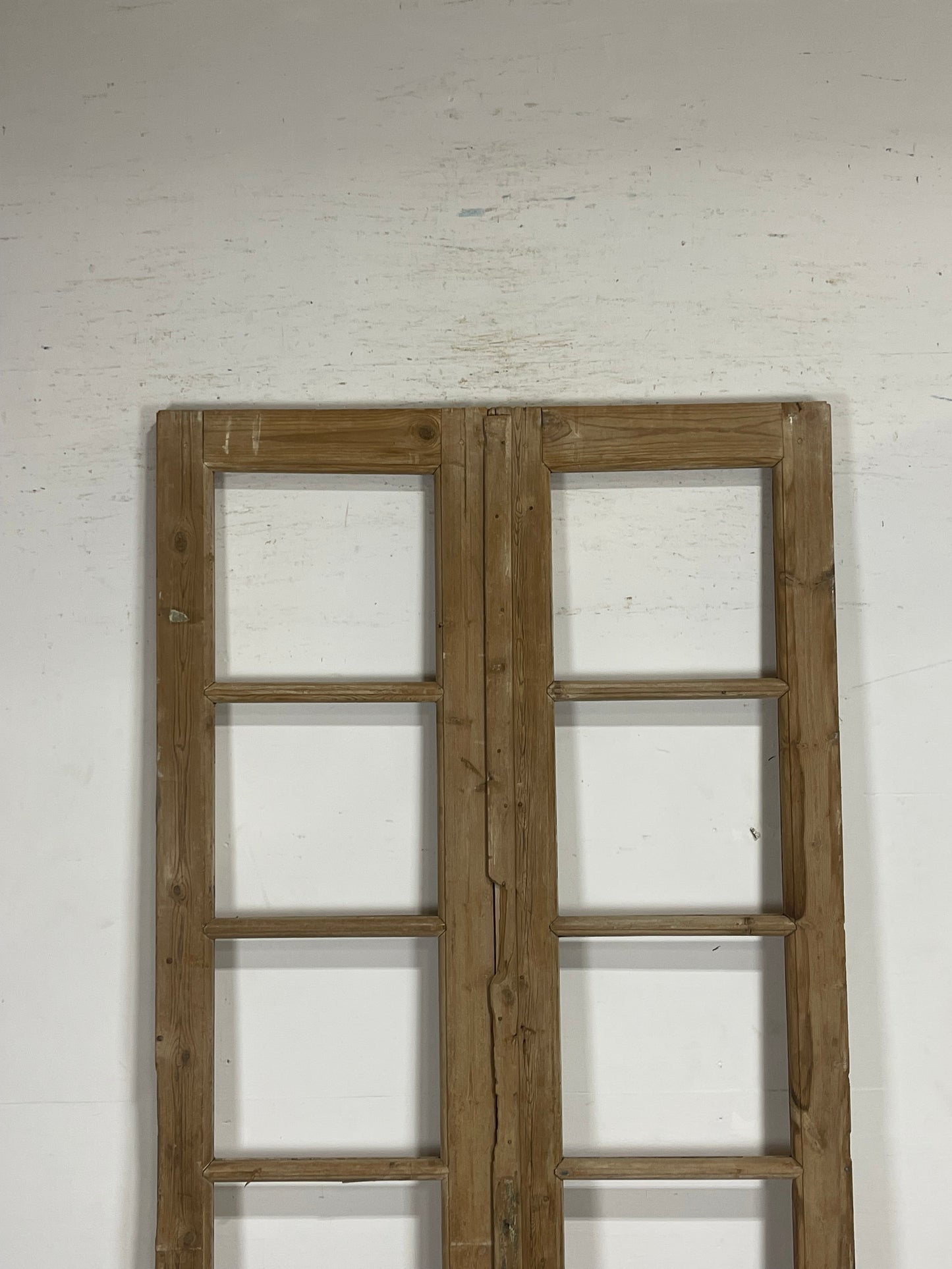 Antique  French Panel Doors with glass (92.5x43.5)   M268