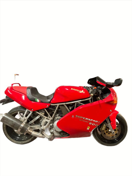 Red Ducati Motorcycle