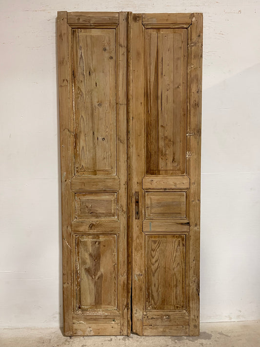 Antique French panel Doors (93.25x40.5) J646