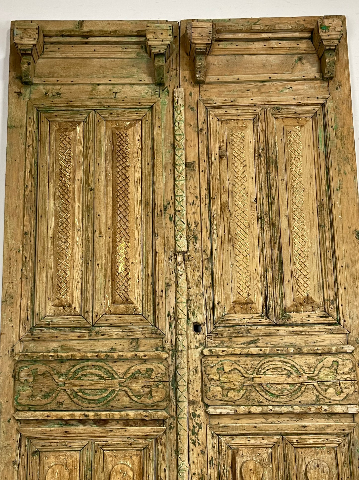 Antique  French Panel Doors with Carving  (106 x 58.5) M018