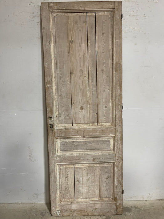 Antique French panel door (93.5x33.25) K801