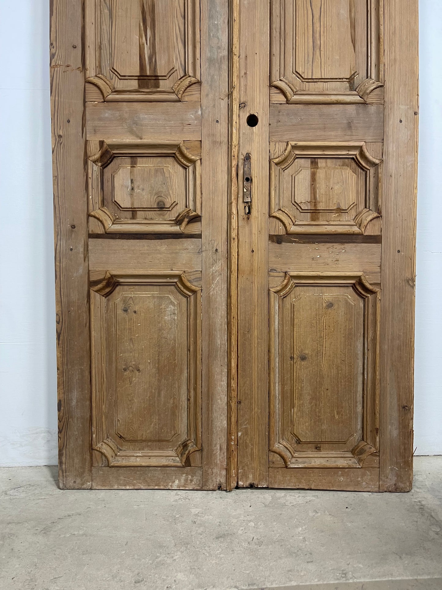 Antique  French Panel Doors with Carving  (96 x 42.5) M029