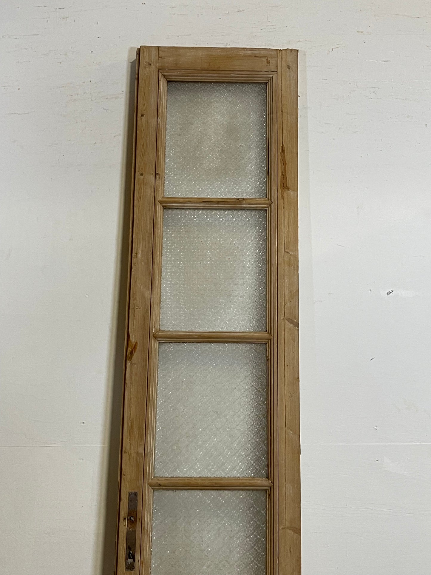 Antique French Panel Door with Glass  (93.5x18.75) L348